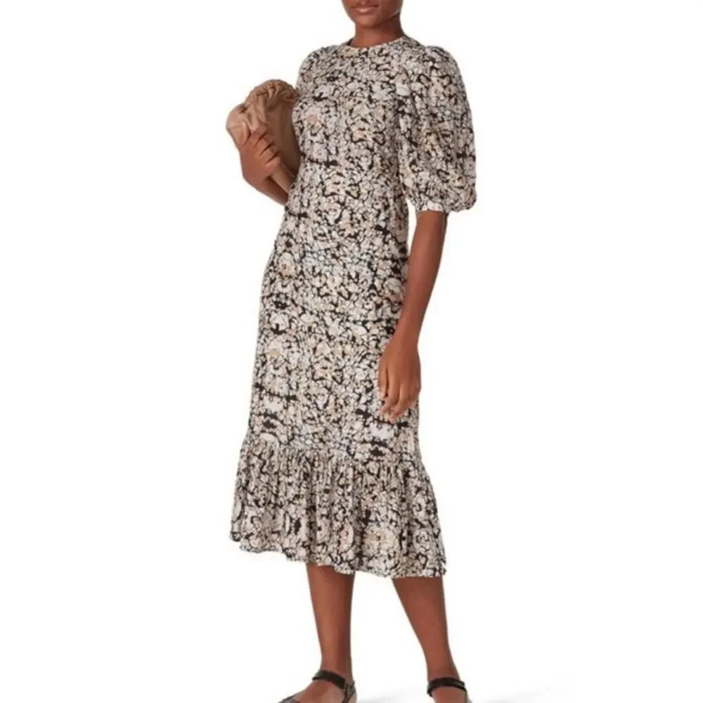 Sea‎ New York Borealis Puff Sleeve Dress Size 6 - Picture 2 of 8